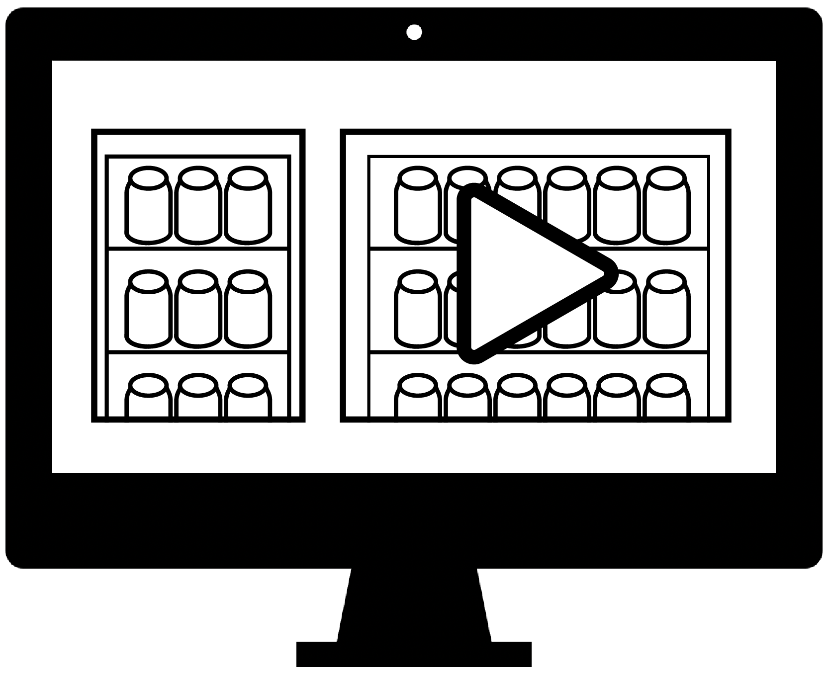 product image and video on computer icon