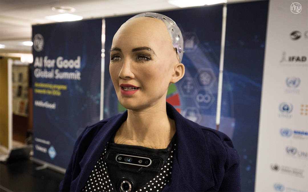Sophia the AI robot and the uncanny valley