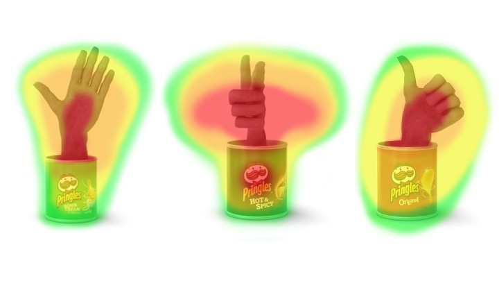 Pringles Augmented Reality Heatmap
